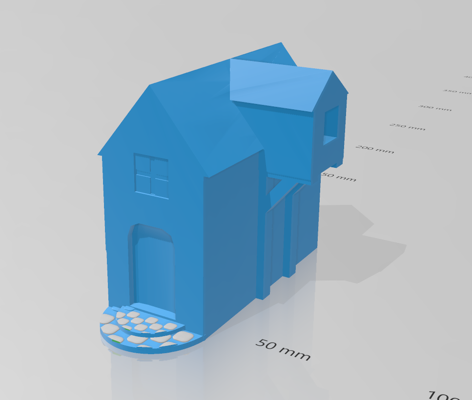 Medieval house model for Catan